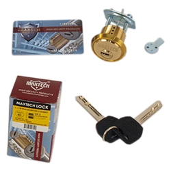 Maxtech Deadbolt With High Security Cylinder With 5 Keys,solid brass. 