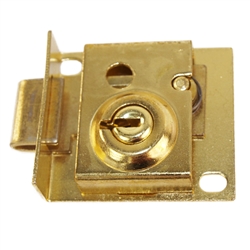 thumbnail image 2 of Prime-Line S4049 Mailbox Lock – Keyed, 5/16 Inch Bolt, Brass Plated, Replacement Lock 2 of 5
